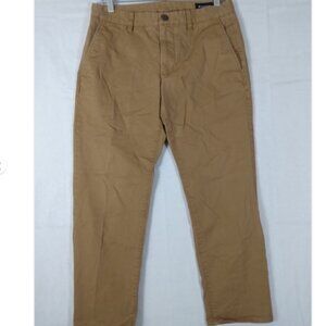 Bonobos Slim Chinos Pants 31x28 Beige Tan Khaki  Stretch Flat Front Casual Work